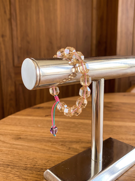 Plastic Crystal Bracelet with Gem Stone 8mm...