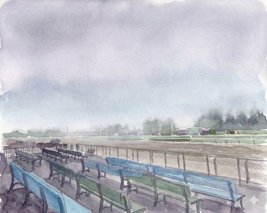 Belmont Park ai watercolor 2026