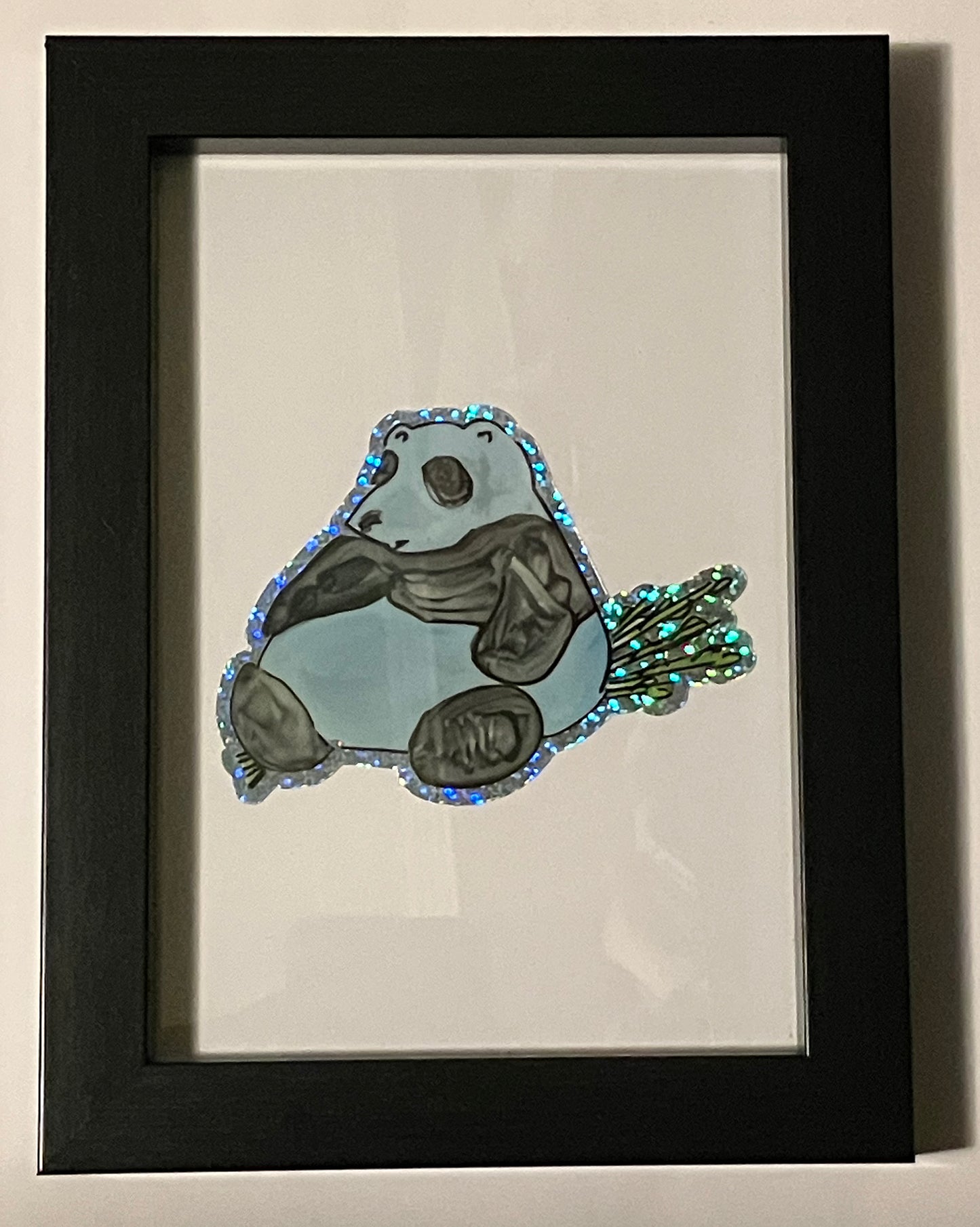 Panda Sparlkes, Framed 5 inches by 7 inches, Sean Gittens